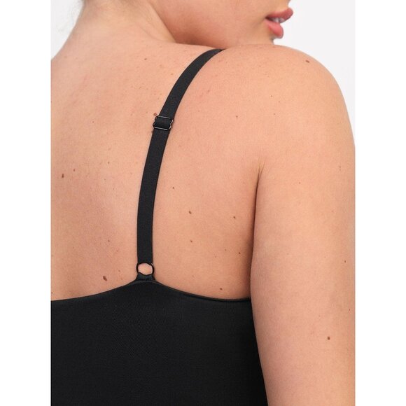 Popilush Shapewear CloudSense Soft Sculpting Thong Cami Bodysuit Black Small NEW - Picture 5 of 7